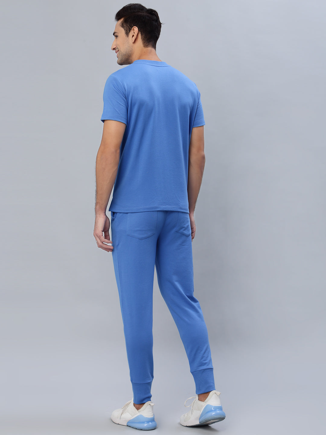 MedFa Dri-Fit Jogger Scrubs Suit-(Mens) (Ceil Blue)