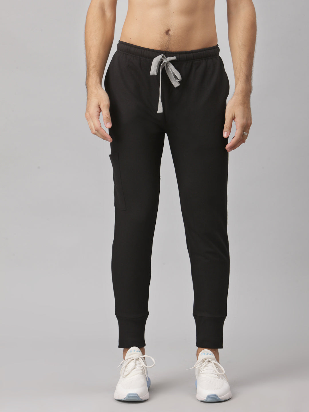 MedFa Dri-Fit Jogger Scrubs Suit-(Mens) (Black)