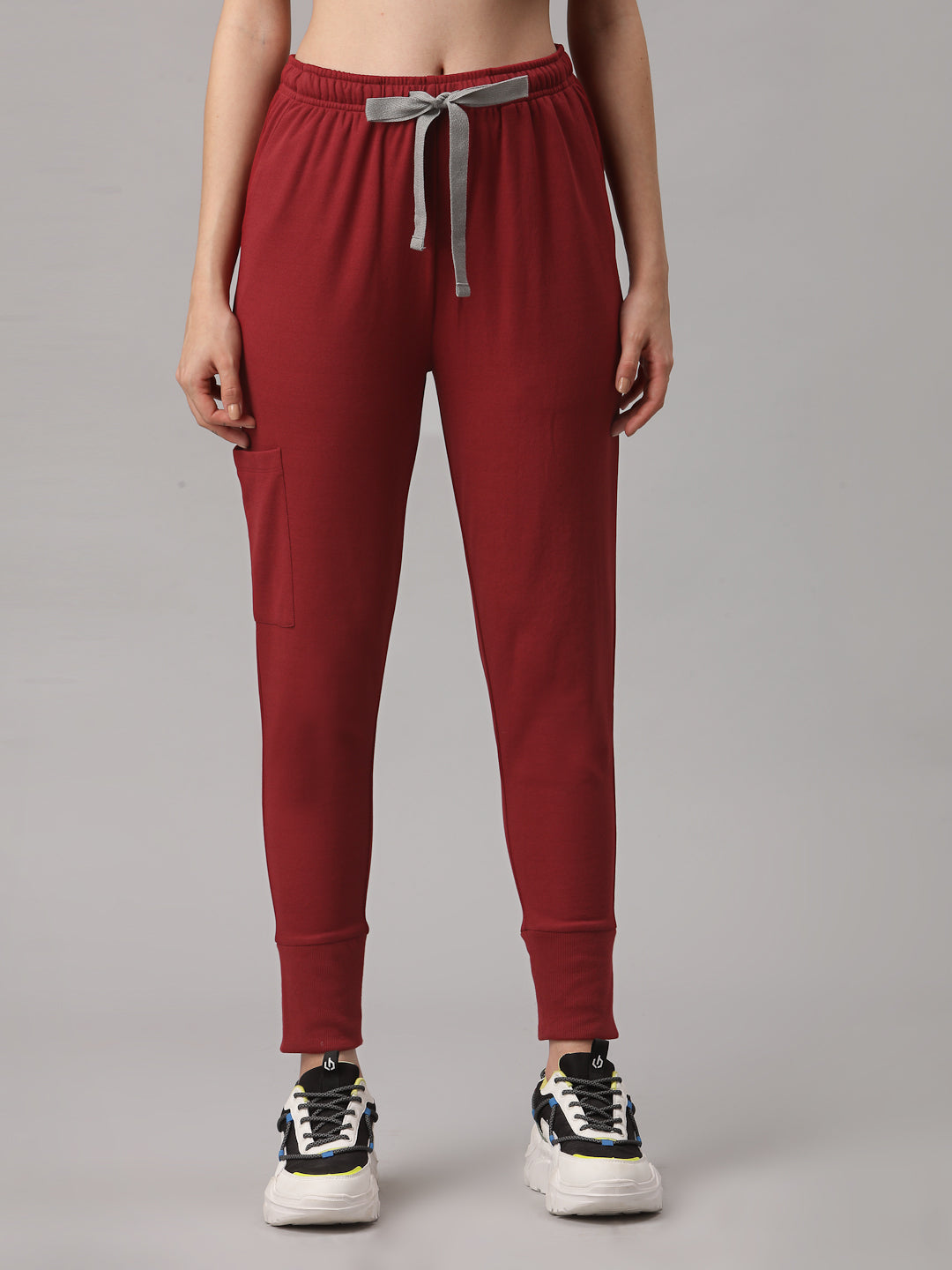 MedFa Dri-Fit Jogger Scrubs Suit-(Womens) (Burgundy)