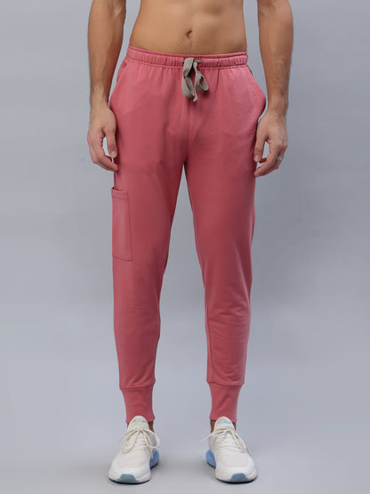 MedFa Dri-Fit Jogger Scrubs Suit-(Mens) (Mauve Pink)