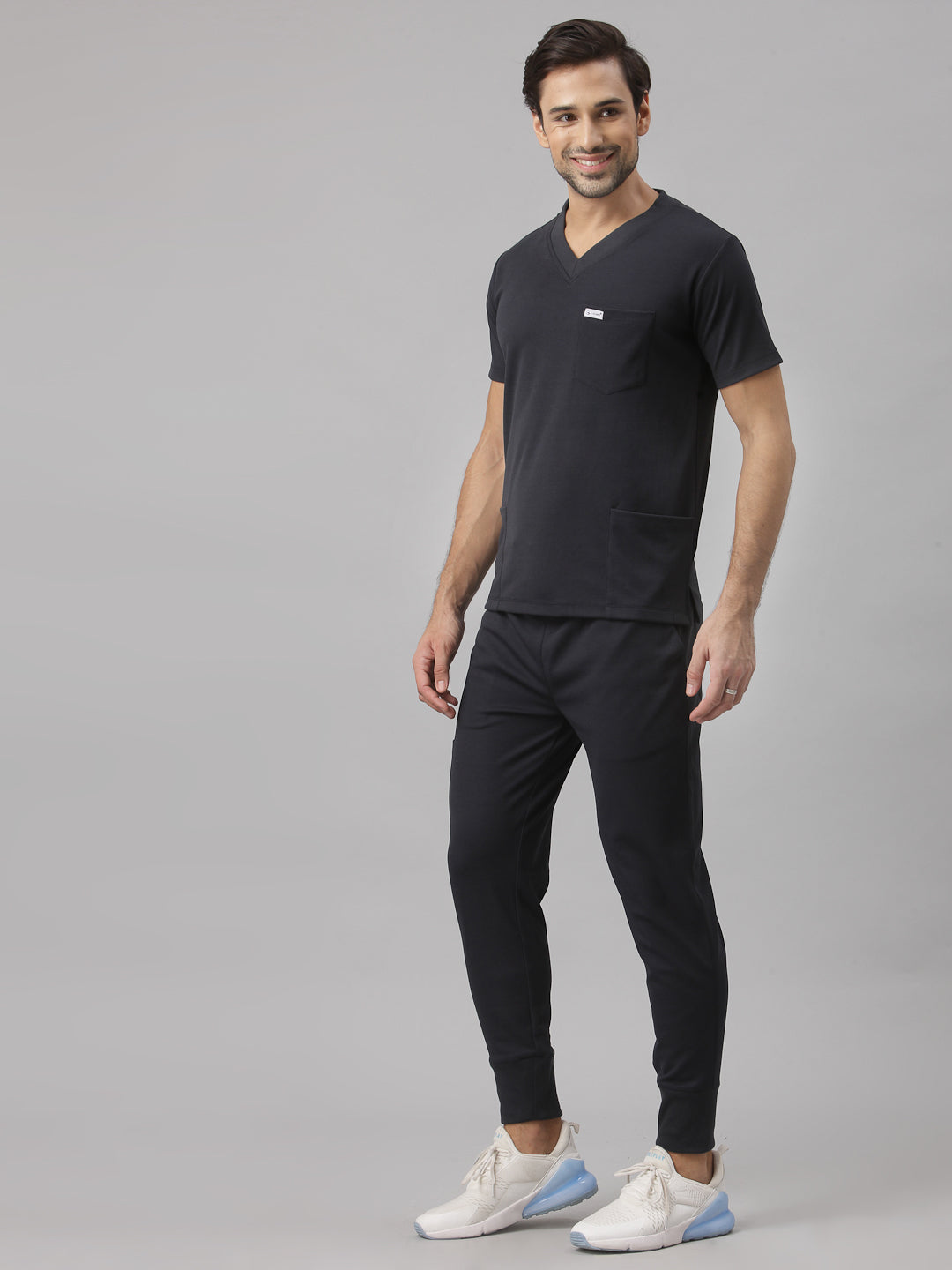 MedFa Dri-Fit Jogger Scrubs Suit-(Mens) (Graphite)
