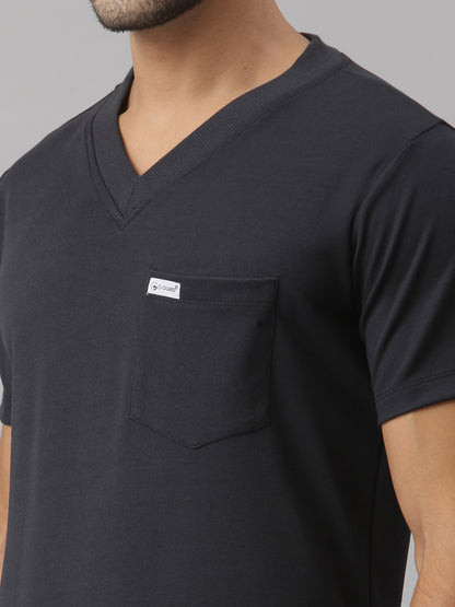 MedFa Dri-Fit Jogger Scrubs Suit-(Mens) (Graphite)