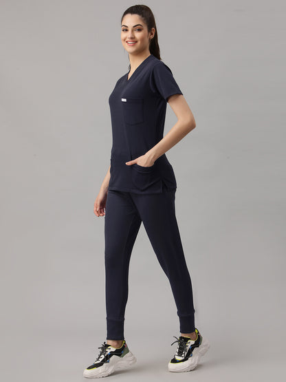 MedFa Dri-Fit Jogger Scrubs Suit-(Womens) (Graphite)