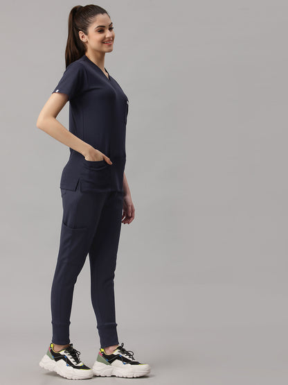 MedFa Dri-Fit Jogger Scrubs Suit-(Womens) (Graphite)