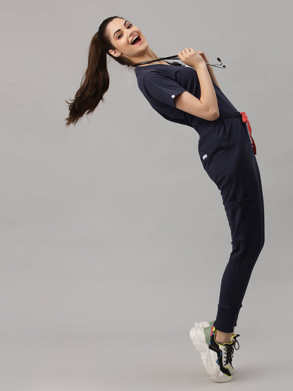 MedFa Dri-Fit Jogger Scrubs Suit-(Womens) (Graphite)