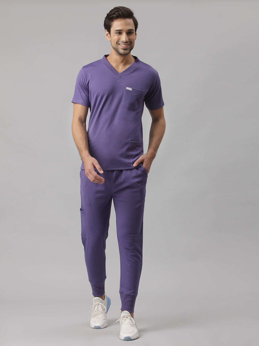 MedFa Dri-Fit Jogger Scrubs Suit-(Mens) (Galaxy Blue)