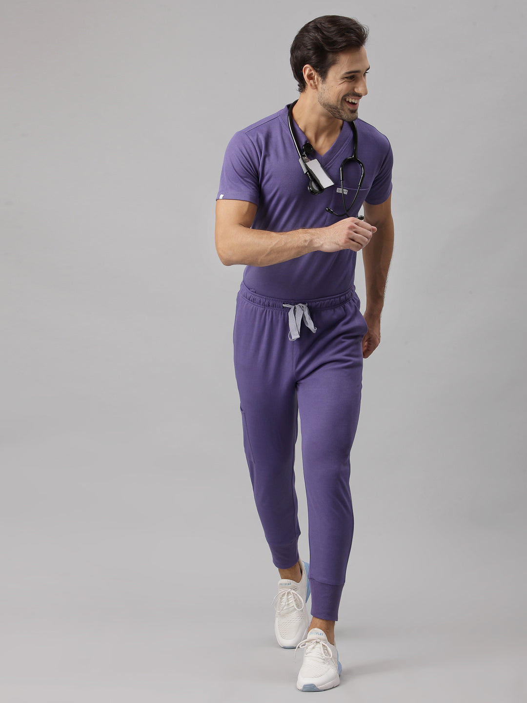 MedFa Dri-Fit Jogger Scrubs Suit-(Mens) (Galaxy Blue)