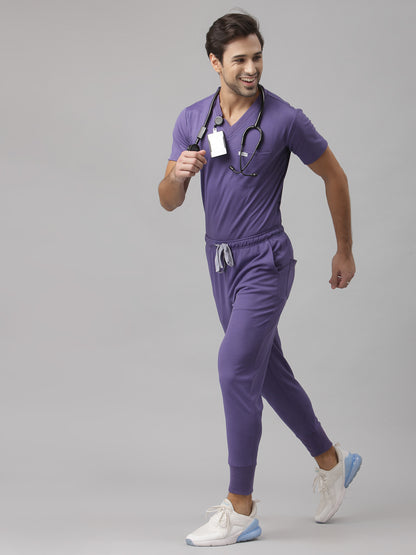 MedFa Dri-Fit Jogger Scrubs Suit-(Mens) (Galaxy Blue)