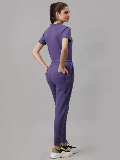 MedFa Dri-Fit Jogger Scrubs Suit-(Womens) (Galaxy Blue)