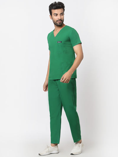 Essentail Scrub Suit - (Hunter Green) (Men's)