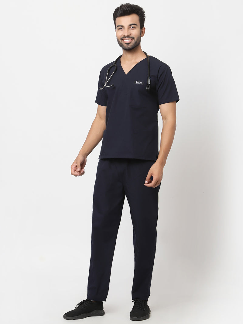 Essentail Scrub - (Navy) (Men's) - TheMedfa
