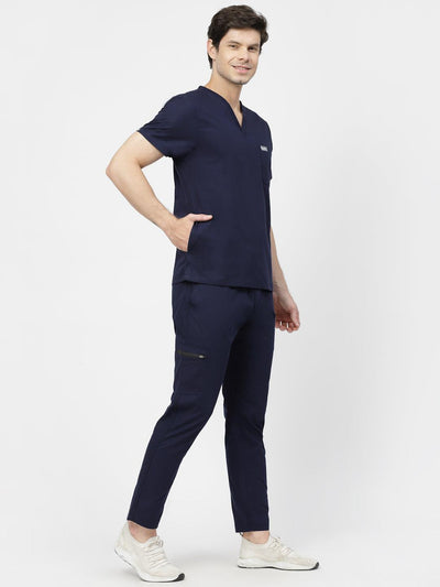 Classic Straight Pant Scrub Suit - (Navy Blue) (Men's)