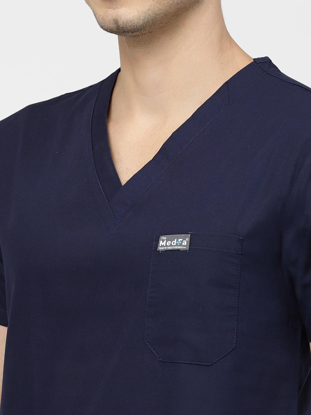 Classic Straight Pant Scrub - (Navy Blue) (Men's) - TheMedfa