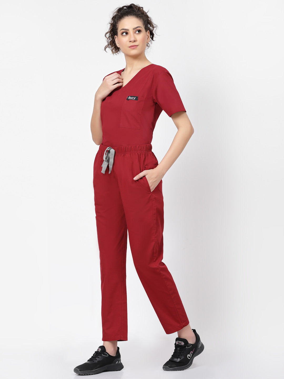 Essential Scrub - (Burgundy) (Women's) - TheMedfa