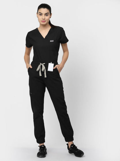 Classic Jogger Pant Scrub - (Black) (Women's) - TheMedfa