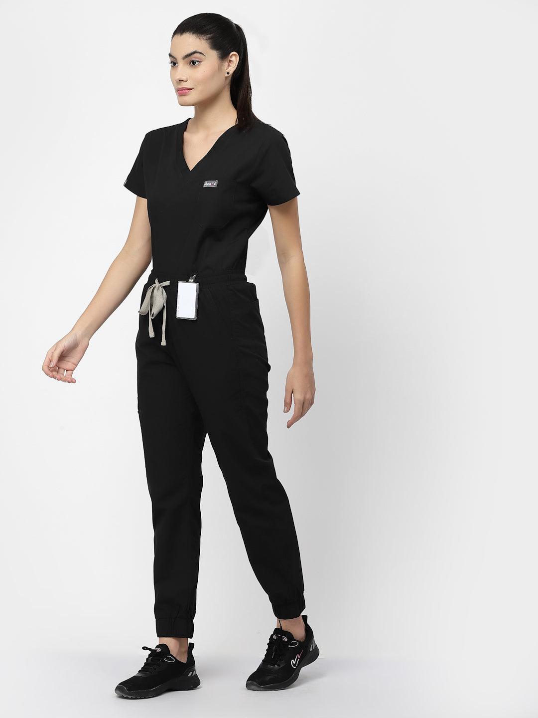 Classic Jogger Pant Scrub - (Black) (Women's) - TheMedfa