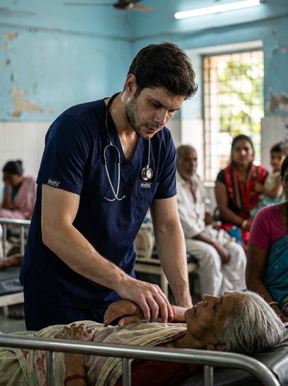 Classic Straight Pant Scrub Suit - (Navy Blue) (Men's)