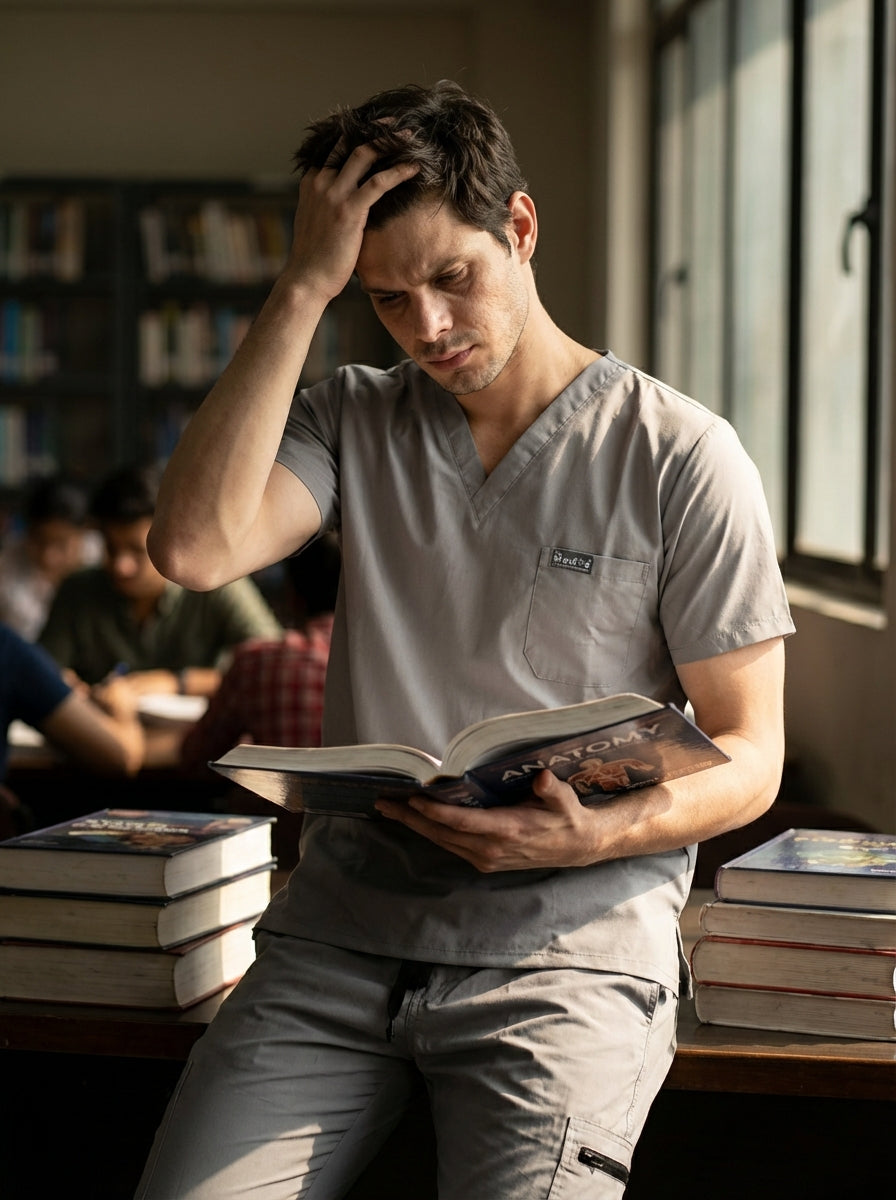 Classic Straight Pant Scrub Suit - (Graphite) (Men's)