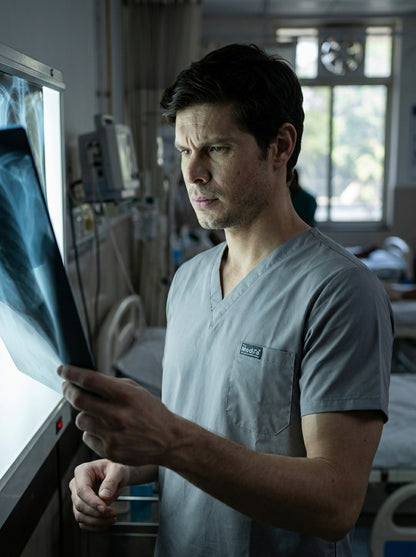 Classic Straight Pant Scrub Suit - (Graphite) (Men's)