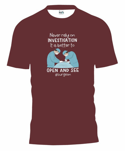 Never Rely On Investigation- Womens T-Shirt - TheMedfa