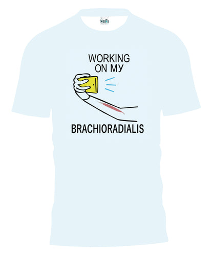 Working on my brachioradialis - Mens T-Shirt - TheMedfa