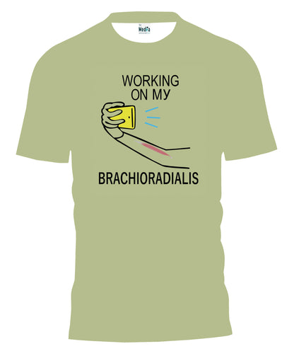 Working on my brachioradialis - Mens T-Shirt - TheMedfa